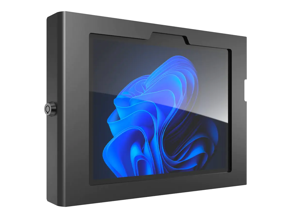 Compulocks Surface GO 1-4 Gen Apex Secured Enclosure - Gehäuse - freiliegende Front-/Rückkamera und Sensoren - für Tablett - gesichert - verriegelbar - Metallrahmen - Schwarz - für Microsoft Surface Go, Go 2, Go 3, Go 4 for Business