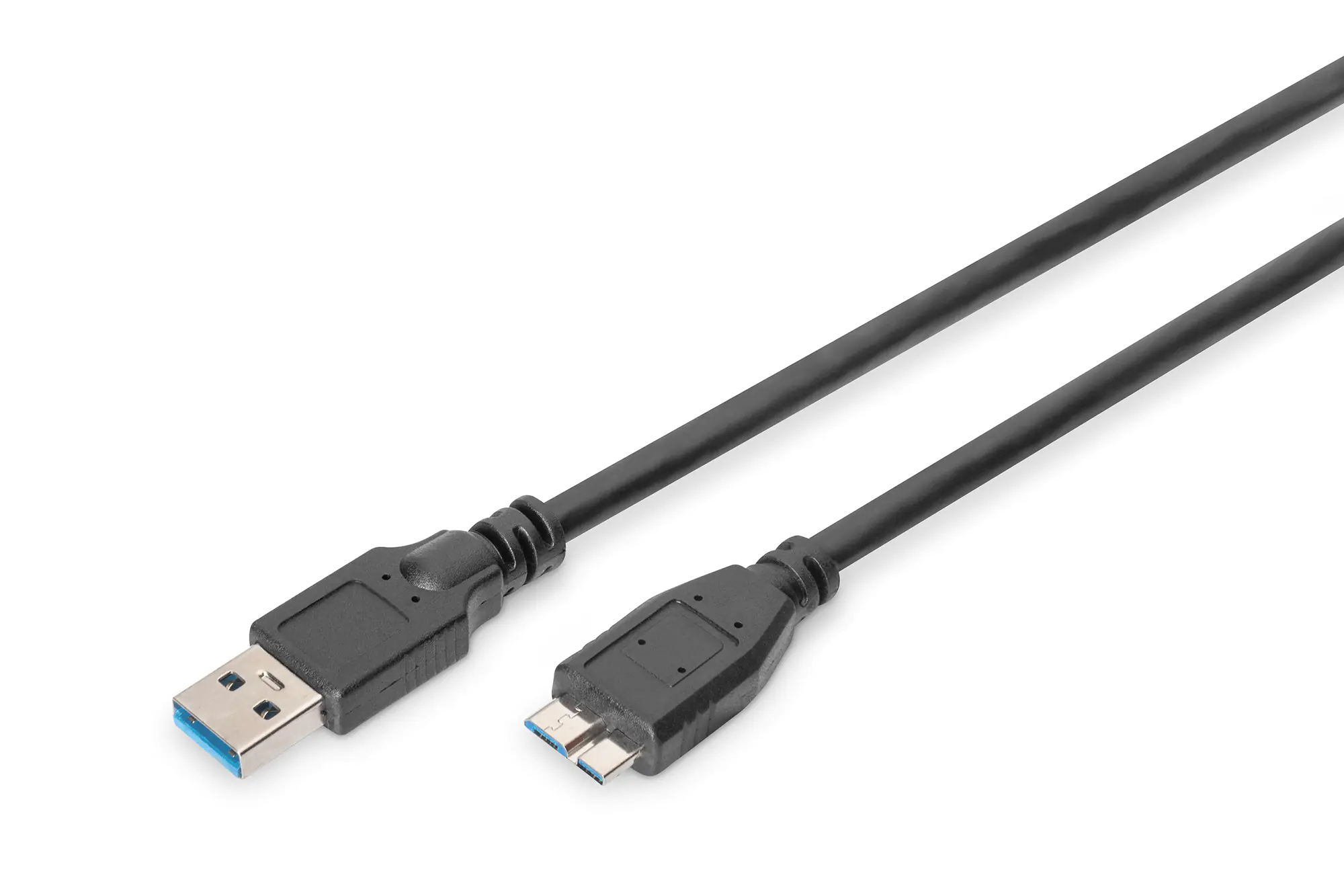 ASSMANN - USB-Kabel - Micro-USB Typ B (M) zu USB (M) - USB 3.0 - 1 m - geformt - Schwarz ASSMANN - USB-Kabel - Micro-USB Typ B (M) zu USB (M) - USB 3.0 - 1 m - geformt - Schwarz