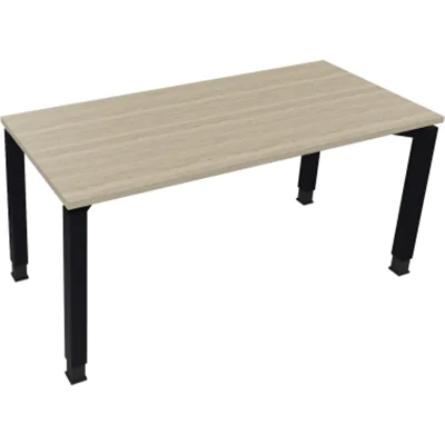 Schreibtisch Vierfuß Quadratrohr B1600xT700xH680-820 an/Eiche Natur Schreibtisch Vierfuß Quadratrohr B1600xT700xH680-820 an/Eiche Natur