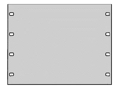 Schroff - Rackpaneel - Vorderseite - RAL 7035 - 3U - 48.3 cm (19")