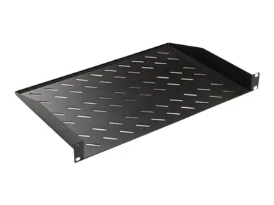 Ekivalan Systems BEACCFS1U2P400BL - Einschub - Schwarz - 1U - 48,3 cm (19") - 400 mm - 486 mm