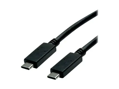Roline Green - USB-Kabel - 24 pin USB-C (M) zu 24 pin USB-C (M) - USB 3.2 Gen2 - 20 V - 5 A - 50 cm - unterstützt Stromversorgung