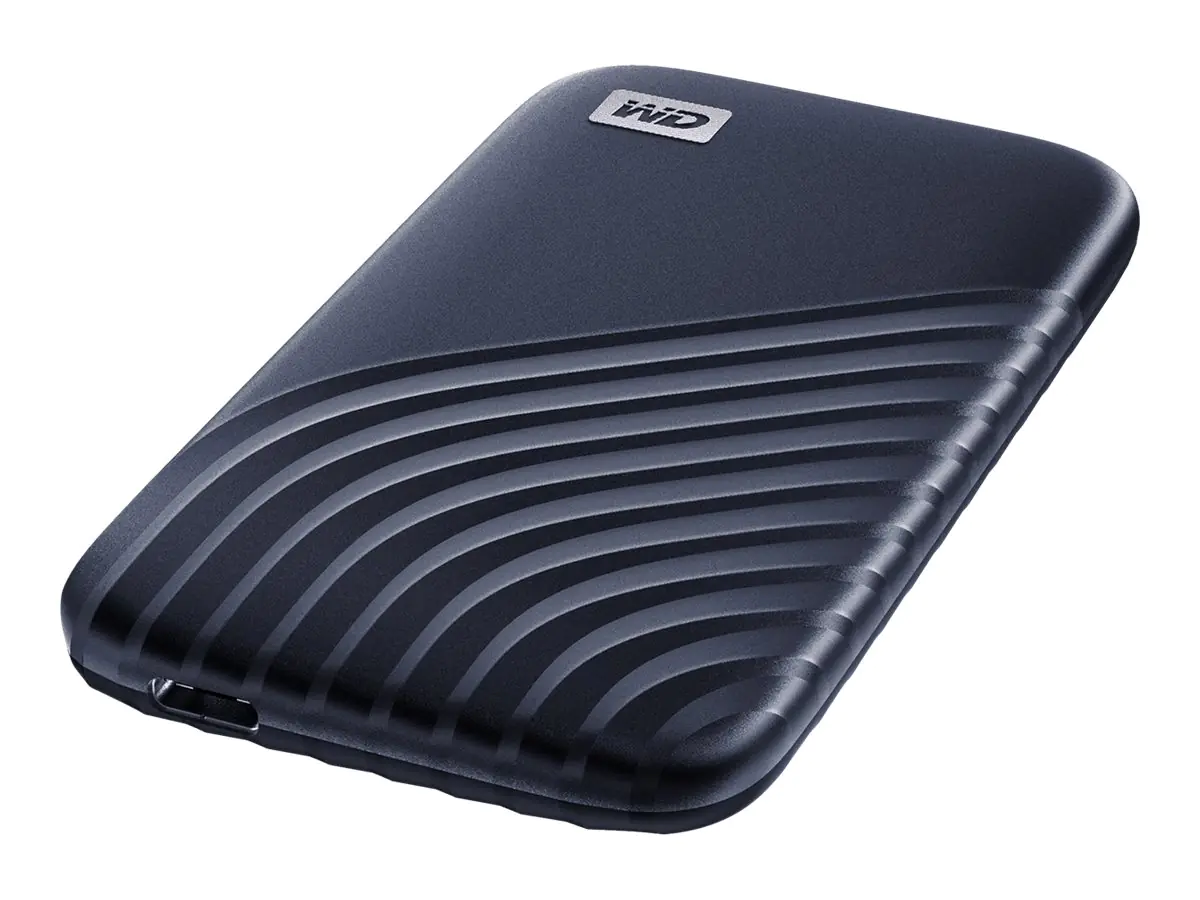 WD My Passport SSD WDBAGF0020BBL - SSD - verschlüsselt - 2 TB - extern (tragbar) - USB 3.2 Gen 2 (USB-C Steckverbinder) - 256-Bit-AES - Mitternachtsblau