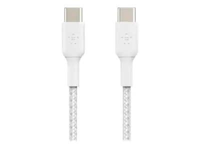 Belkin BoostCharge - USB-Kabel - 24 pin USB-C (M) zu 24 pin USB-C (M) - 1 m - weiß Belkin BoostCharge - USB-Kabel - 24 pin USB-C (M) zu 24 pin USB-C (M) - 1 m - weiß