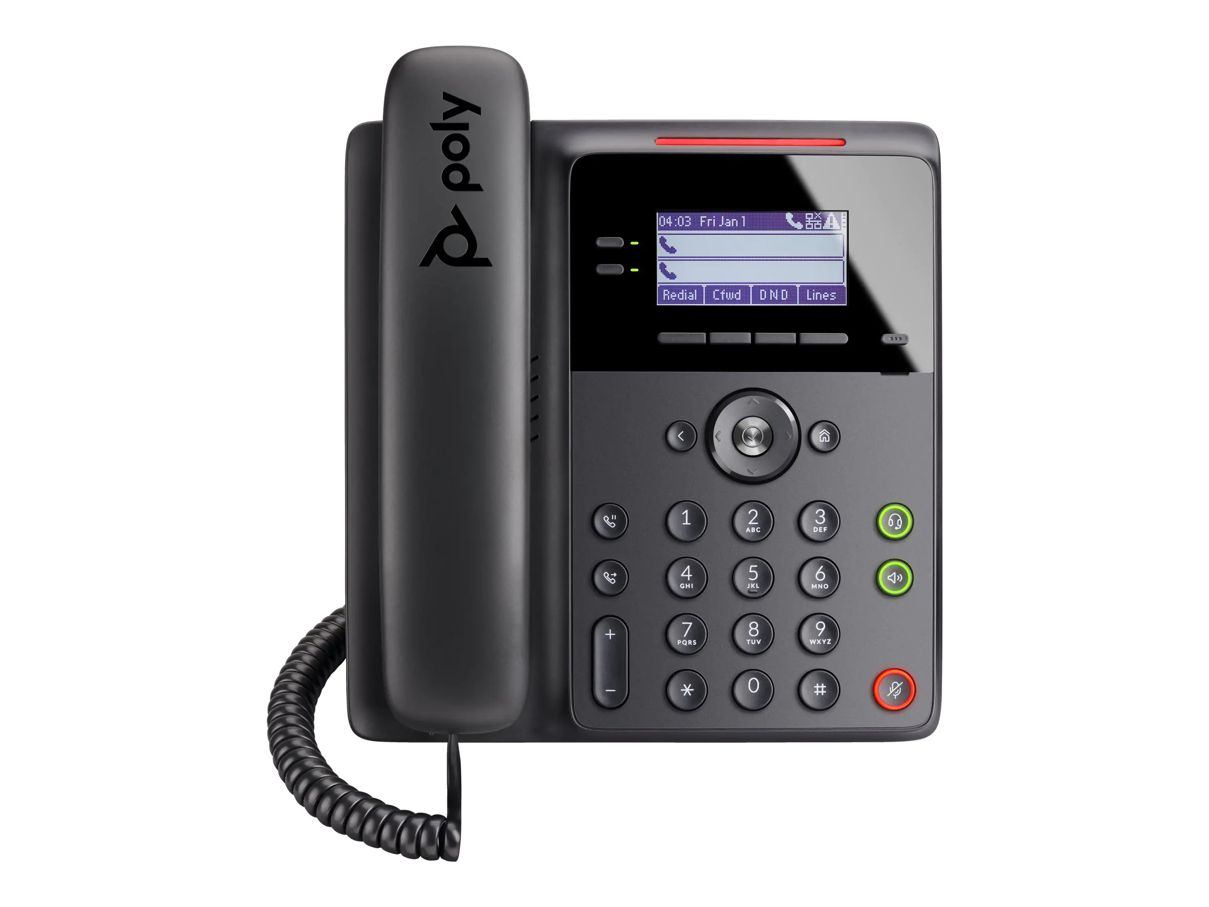 Poly HP Poly Edge B10 - VoIP-Telefon mit Rufnummernanzeige/Anklopffunktion 84C19AA#ABB