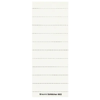 Leitz Beschriftungsschild 19020001 blanko 3zeilig weiß 100 St./Pack. Leitz Beschriftungsschild 19020001 blanko 3zeilig weiß 100 St./Pack.