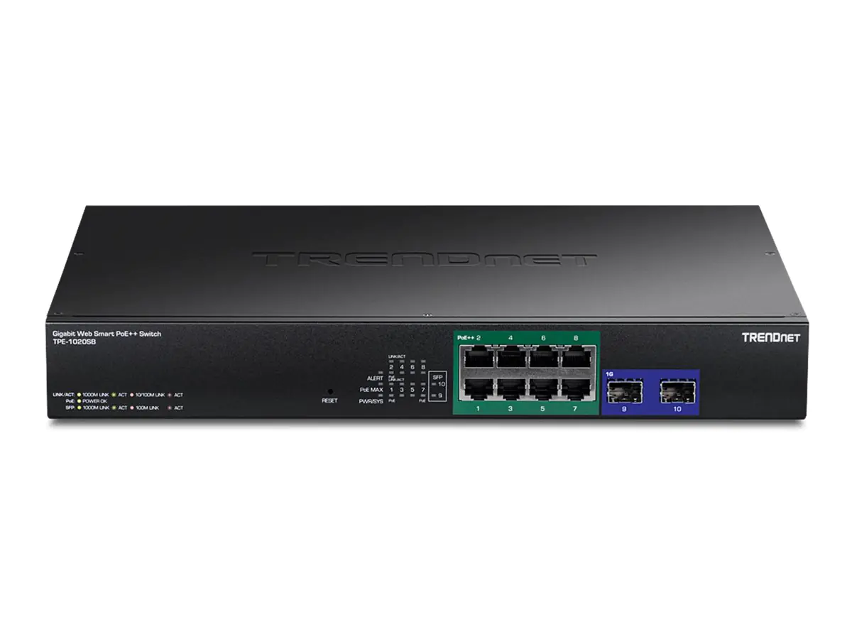 TRENDnet 10-PORT GIGABIT WEB SMART POE++