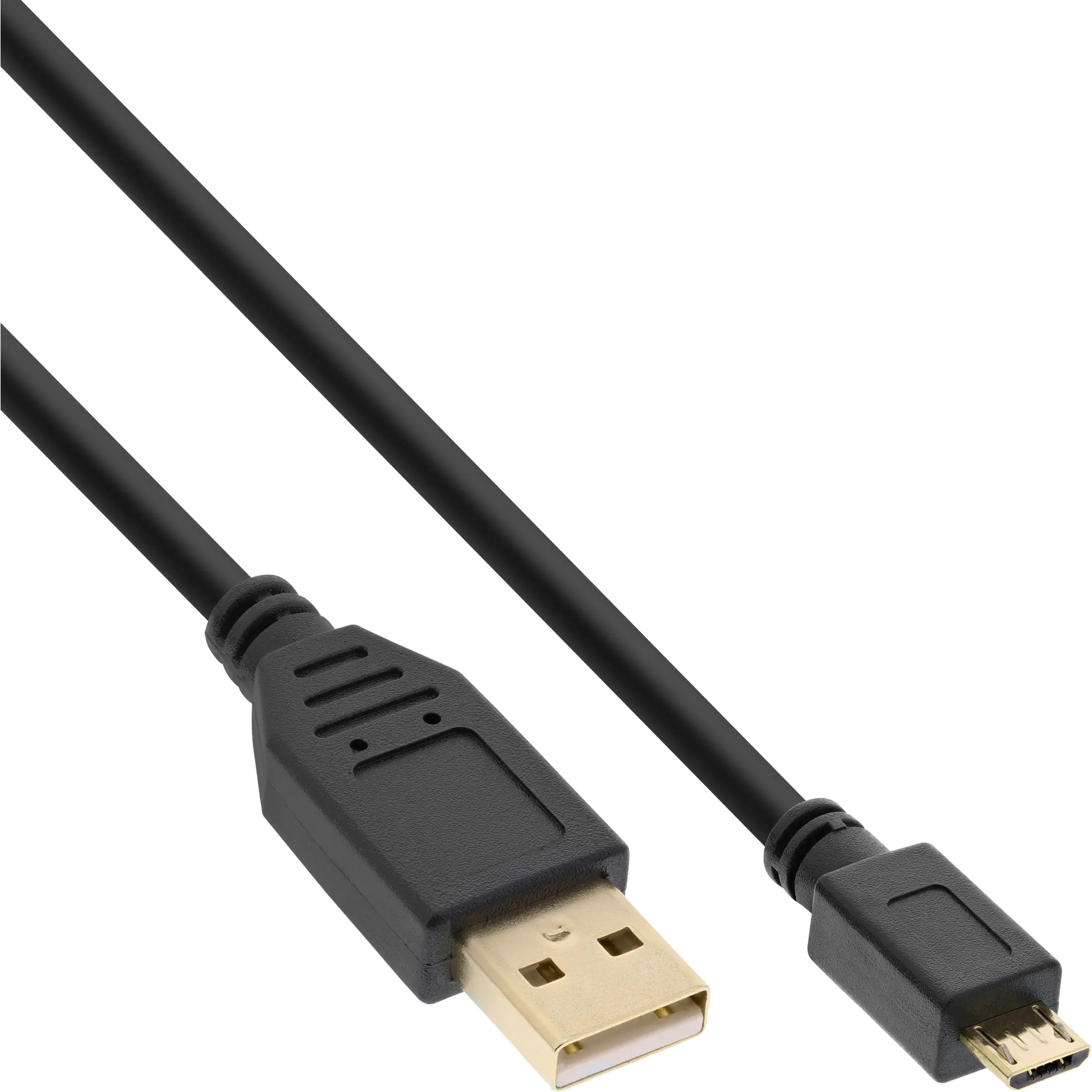 InLine Micro-USB 2.0 Kabel - USB-A ST an Micro-B ST - vergoldete Kontakte - 1,5m 31715P