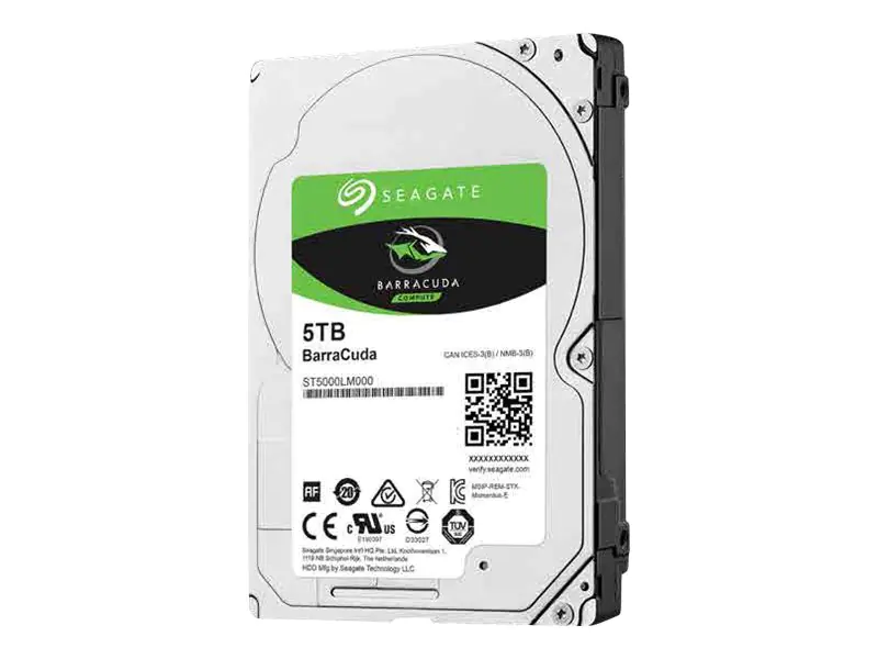 Seagate Guardian BarraCuda ST5000LM000 - Festplatte - 5 TB - intern - 2.5" (6.4 cm) - SATA 6Gb/s - 5400 rpm - Puffer: 128 MB Seagate Guardian BarraCuda ST5000LM000 - Festplatte - 5 TB - intern - 2.5" (6.4 cm) - SATA 6Gb/s - 5400 rpm - Puffer: 128 MB