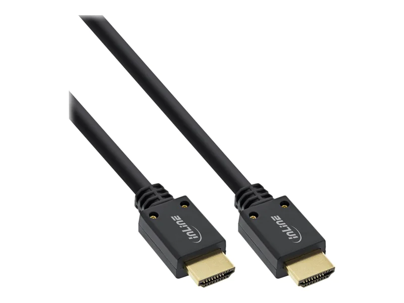 InLine - Premium Highspeed - HDMI-Kabel mit Ethernet - HDMI männlich zu HDMI männlich - 3 m - Dreifachisolierung - Schwarz - 8K Unterstützung InLine - Premium Highspeed - HDMI-Kabel mit Ethernet - HDMI männlich zu HDMI männlich - 3 m - Dreifachisolierung - Schwarz - 8K Unterstützung