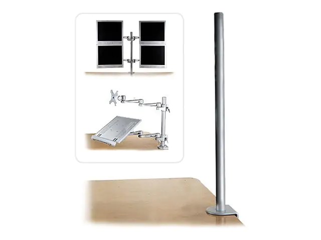 Lindy Desk Clamp Pole - Montagekomponente (C-Klammer, Montagestange) 40693