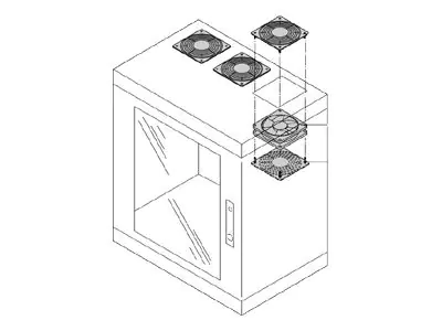 Schroff - Rack - Lüfter Kit - Wechselstrom 230 V - 119 mm Schroff - Rack - Lüfter Kit - Wechselstrom 230 V - 119 mm