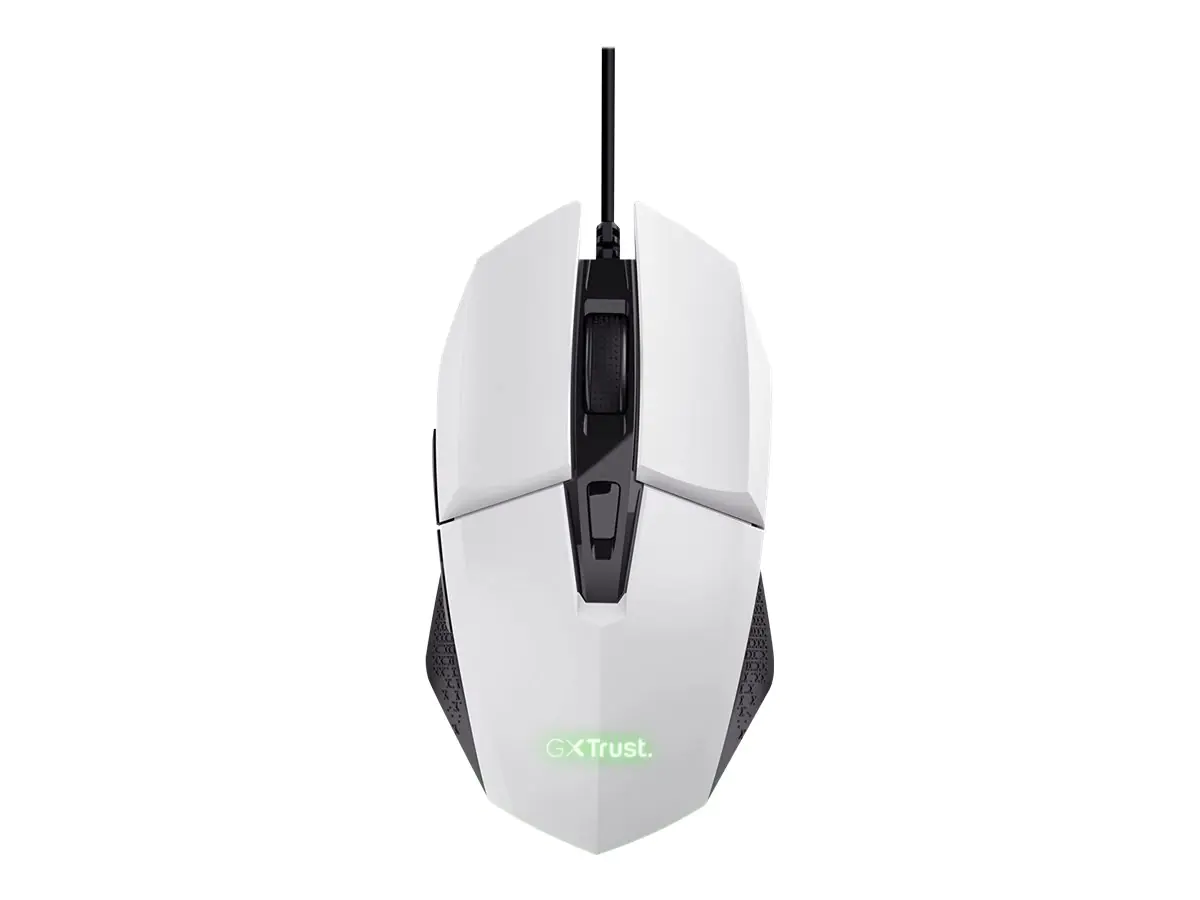 Trust GXT 109W Felox - Maus - beleuchtet Gaming - 6 Tasten - kabelgebunden - USB - Winning White Trust GXT 109W Felox - Maus - beleuchtet Gaming - 6 Tasten - kabelgebunden - USB - Winning White