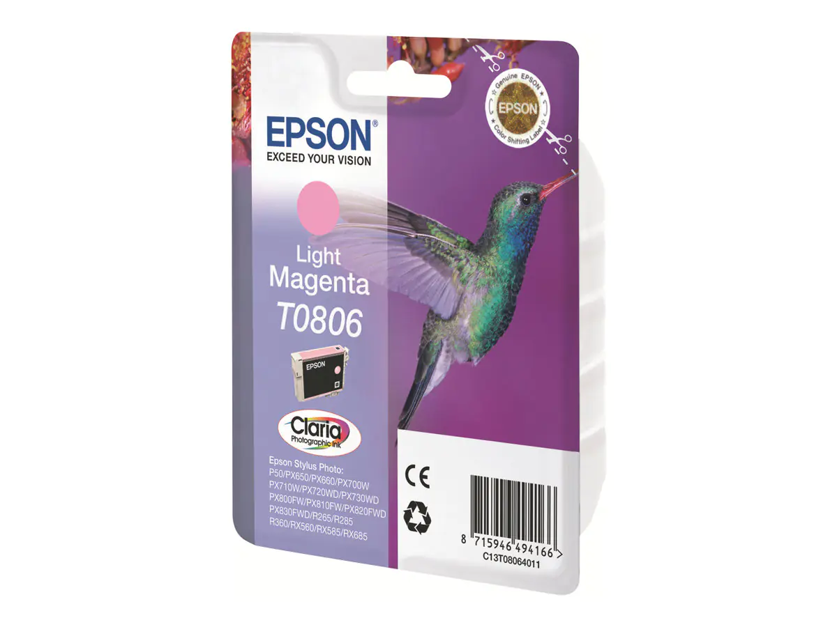 Epson T0806 - 7.4 ml - hellmagentafarben - original C13T08064011