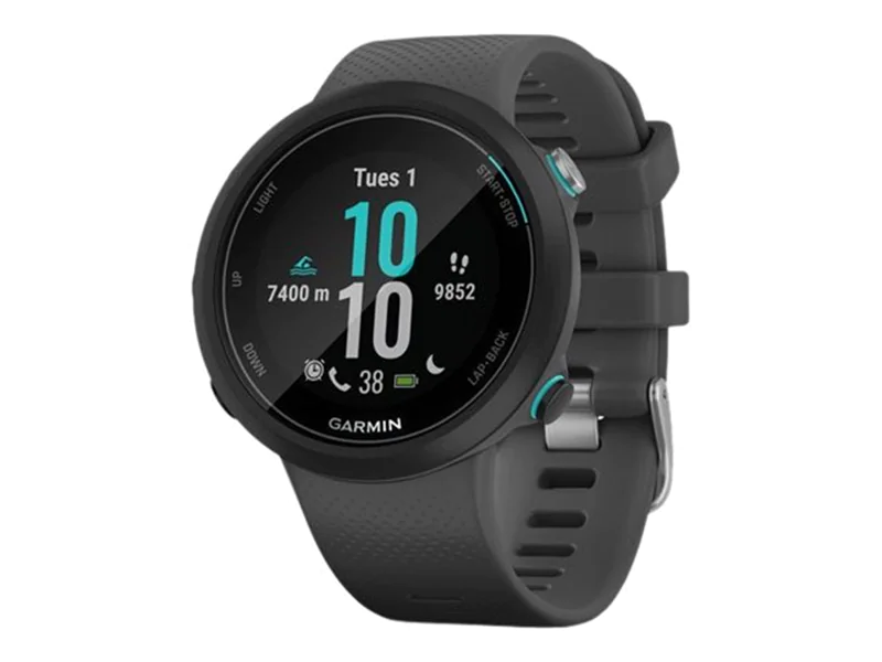 Garmin Swim 2 - 42 mm - Schiefer - Sportuhr mit Band - Silikon - Schiefer - Handgelenkgröße: 129-197 mm - Anzeige 2.6 cm (1.04") 010-02247-10