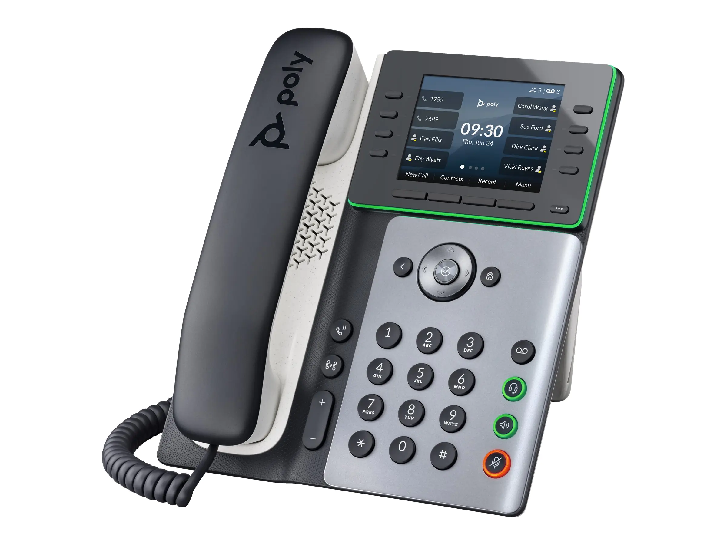 Poly Edge E320 - VoIP-Telefon - mit Bluetooth-Schnittstelle - dreiweg Anruffunktion - SIP - Mitternachtsblau, weiß Poly Edge E320 - VoIP-Telefon - mit Bluetooth-Schnittstelle - dreiweg Anruffunktion - SIP - Mitternachtsblau, weiß