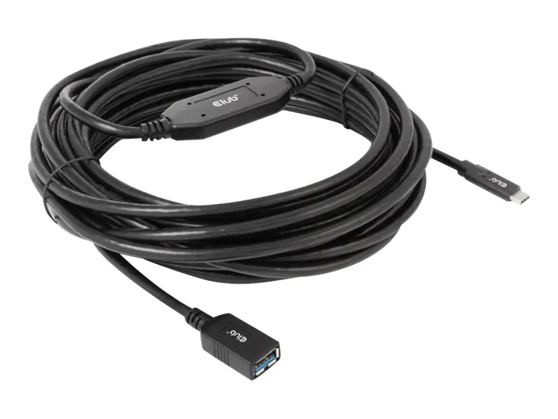 Club 3D - USB-Kabel - 24 pin USB-C (M) zu USB Typ A (W) - USB 3.1 Gen 1 - 0.9 A - 10 m - aktiv