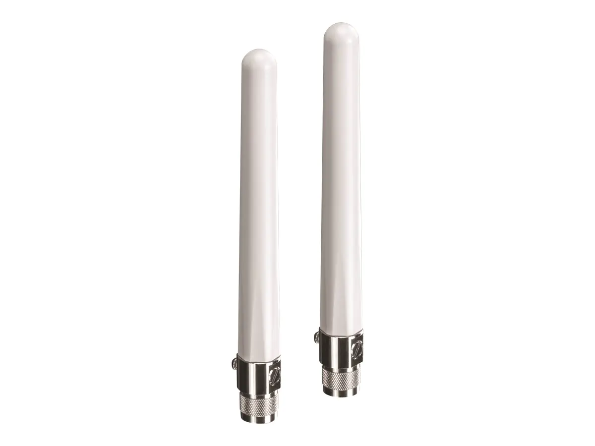 Trendnet TEW AO46S 4/6 dBi Surge Outdoor Dual Band Omni Antenna Kit - Antenne - Wi-Fi - 4 dBi (für 2,4 GHz), 6 dBi (für 5 GHz) - ungerichtet - außen - TAA-konform (Packung mit 2)