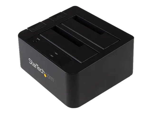 StarTech Dual-Bay USB 3.1 to SATA Hard Drive Docking Station, USB 3.1 (10 Gbps) Hard Drive Dock, External 2.53.5 SATA IIIIII, SSDHDD Docking Station, Hot-Swap Hard Drive Bay - Top-Loading - Speicher-Controller mit Datenanzeige, Netzanzeige - 2.5", 3.5" (6 StarTech Dual-Bay USB 3.1 to SATA Hard Drive Docking Station, USB 3.1 (10 Gbps) Hard Drive Dock, External 2.53.5 SATA IIIIII, SSDHDD Docking Station, Hot-Swap Hard Drive Bay - Top-Loading - Speicher-Controller mit Datenanzeige, Netzanzeige - 2.5", 3.5" (6