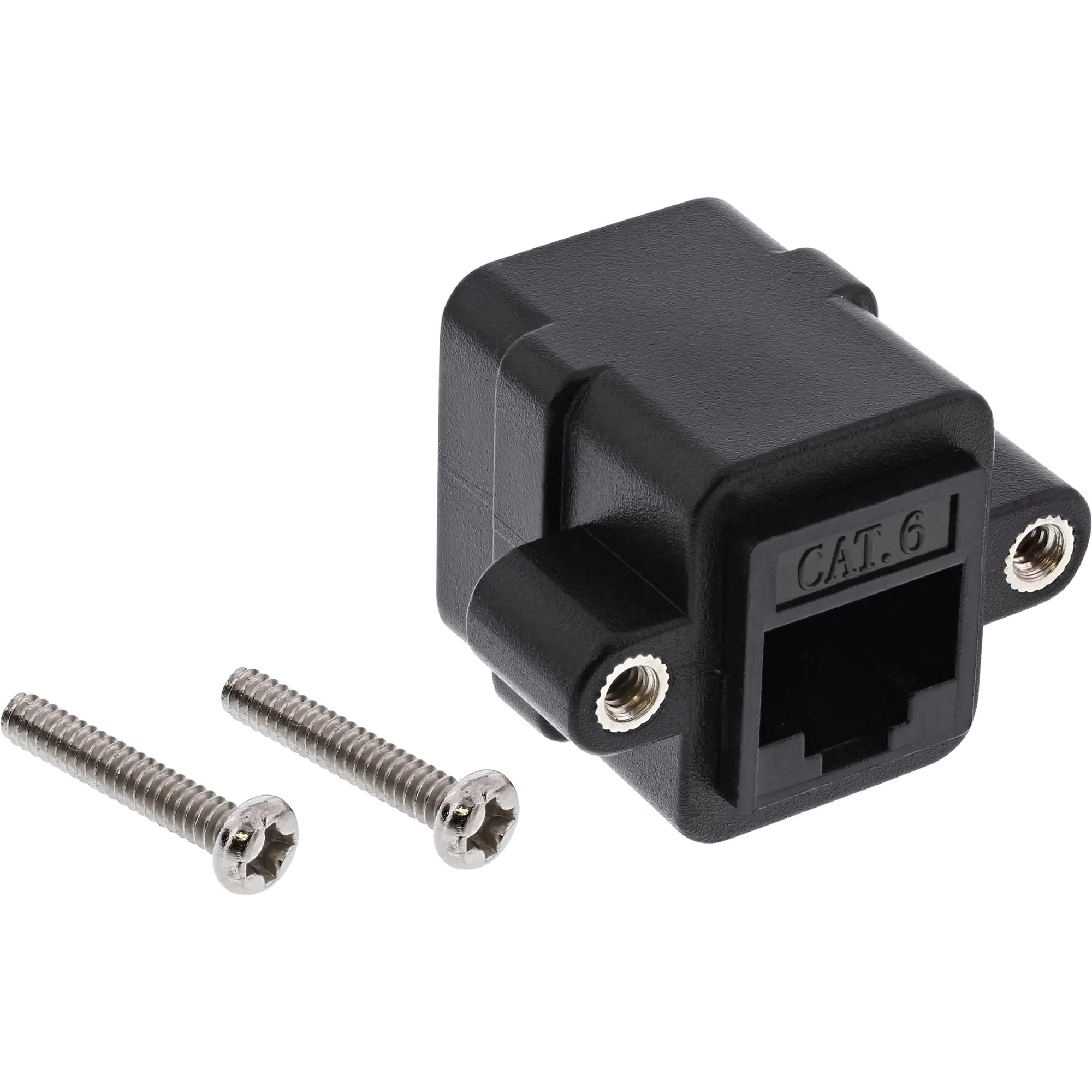 InLine Patchkabelkupplung Cat.6 - UTP - 2x RJ45 Buchse - zum Einbau 69990Y
