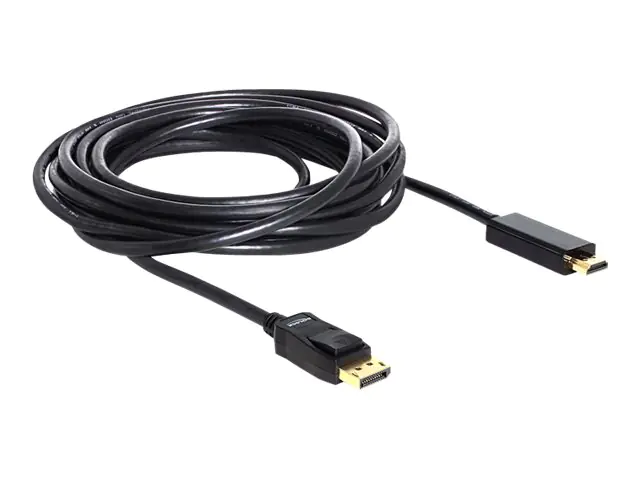 Delock - Adapterkabel - DisplayPort männlich zu HDMI männlich - 5 m Delock - Adapterkabel - DisplayPort männlich zu HDMI männlich - 5 m