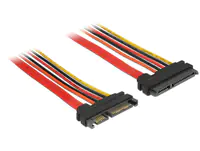 DeLOCK - SATA-Verlängerungskabel - Serial ATA 150/300/600 - SATA Combo (M) bis SATA Combo (W) - 10 cm