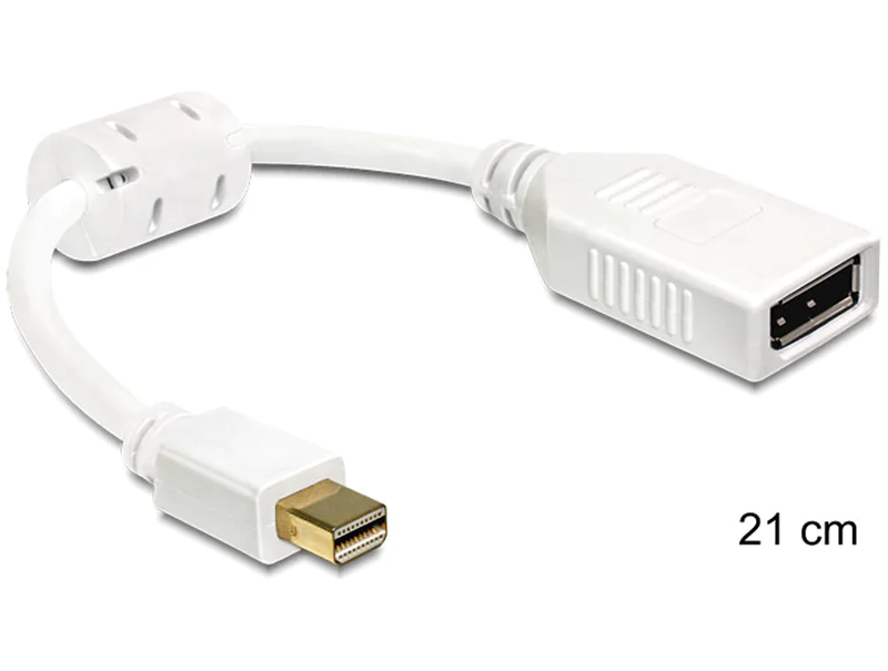 Delock - DisplayPort-Adapter - DisplayPort (W) zu Mini DisplayPort (M) - 21 cm Delock - DisplayPort-Adapter - DisplayPort (W) zu Mini DisplayPort (M) - 21 cm