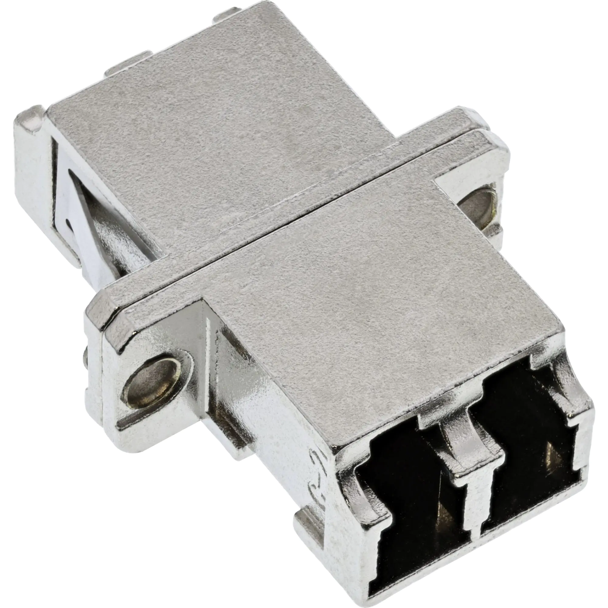InLine LWL Metall-Kupplung - Duplex LC/LC - singlemode - Keramik-Hülse - zum Einbau 89989E