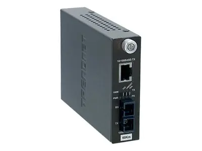 TRENDnet TFC-110S15I - Medienkonverter - 100Mb LAN - 10Base-T, 100Base-FX, 100Base-TX - SC Single-Modus / RJ-45 - bis zu 15 km - 1310 nm