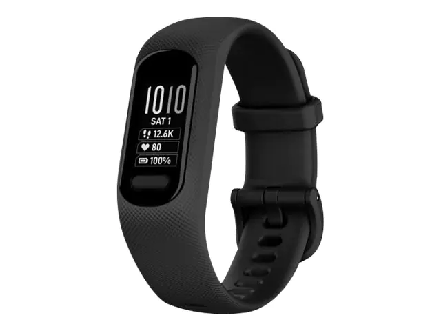 Garmin vívosmart 5 - Aktivitätsmesser mit Band - Silikon - schwarz - Bandgröße: S/M - einfarbig - Bluetooth, ANT+ - 24.5 g Garmin vívosmart 5 - Aktivitätsmesser mit Band - Silikon - schwarz - Bandgröße: S/M - einfarbig - Bluetooth, ANT+ - 24.5 g