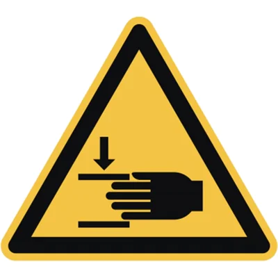 Hinweisschild Handverletzungen ISO 7010 Dreieck 200x200x200mm PVC Hinweisschild Handverletzungen ISO 7010 Dreieck 200x200x200mm PVC