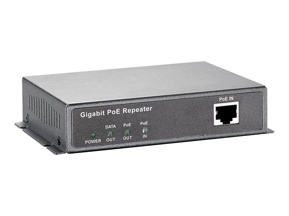 LevelOne POR-0120 - Repeater - 1GbE - 10Base-T, 100Base-TX, 1000Base-T - RJ-45 / RJ-45 - bis zu 100 m - für P/N: FSW-0822 520822