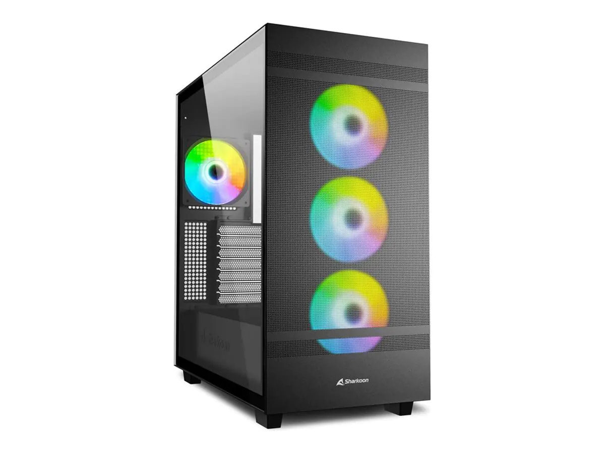 Sharkoon REBEL C50 RGB ATX - Full Tower - PC - Schwarz - ATX - micro ATX - Mini-ITX - Metall - Ge