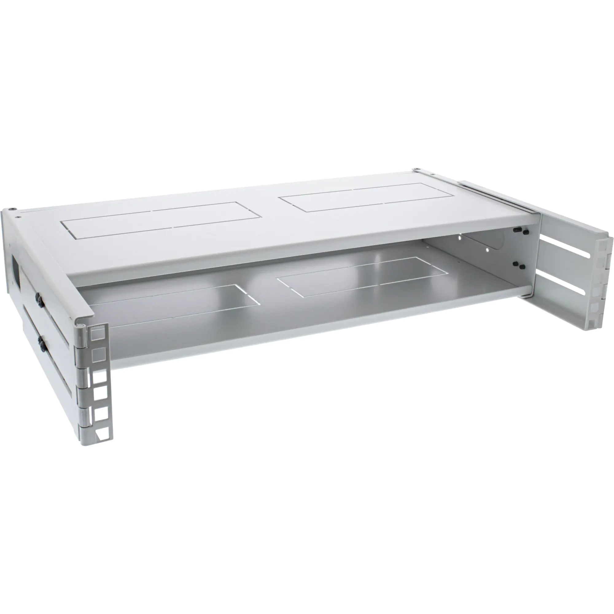 InLine - Schrank - geeignet für Wandmontage - Hellgrau, RAL 7035 - 2U - 48.3 cm (19")