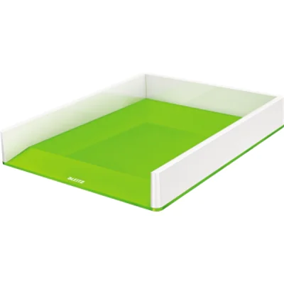 Leitz Briefkorb WOW 53611054 DIN A4 PS weiß/grün Leitz Briefkorb WOW 53611054 DIN A4 PS weiß/grün