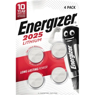 Energizer Knopfzelle E300849104 CR2025 Lithium 4 St. Energizer Knopfzelle E300849104 CR2025 Lithium 4 St.
