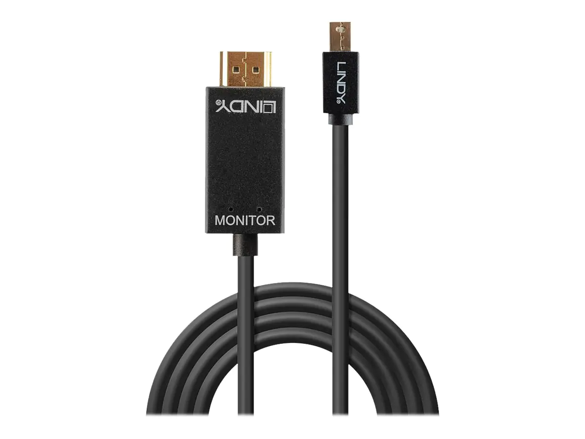 Lindy - Video- / Audiokabel - Mini DisplayPort (M) bis HDMI (M) - 3 m - passiv, 4K Unterstützung