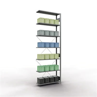 SCHULTE Regal MULTIplus150 12737 Anbau 3.000x1.000x300mm 7Böden vz SCHULTE Regal MULTIplus150 12737 Anbau 3.000x1.000x300mm 7Böden vz