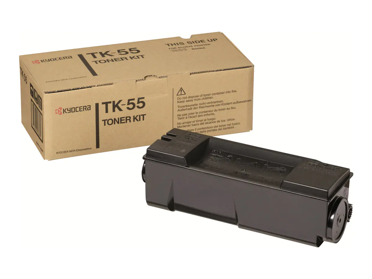 Kyocera TK 55 - Schwarz - Original - Tonerpatrone - für FS-1920, 1920D, 1920D/KL3, 1920DN, 1920DN/KL3, 1920DTN, 1920N, 1920T, 1920TN Kyocera TK 55 - Schwarz - Original - Tonerpatrone - für FS-1920, 1920D, 1920D/KL3, 1920DN, 1920DN/KL3, 1920DTN, 1920N, 1920T, 1920TN