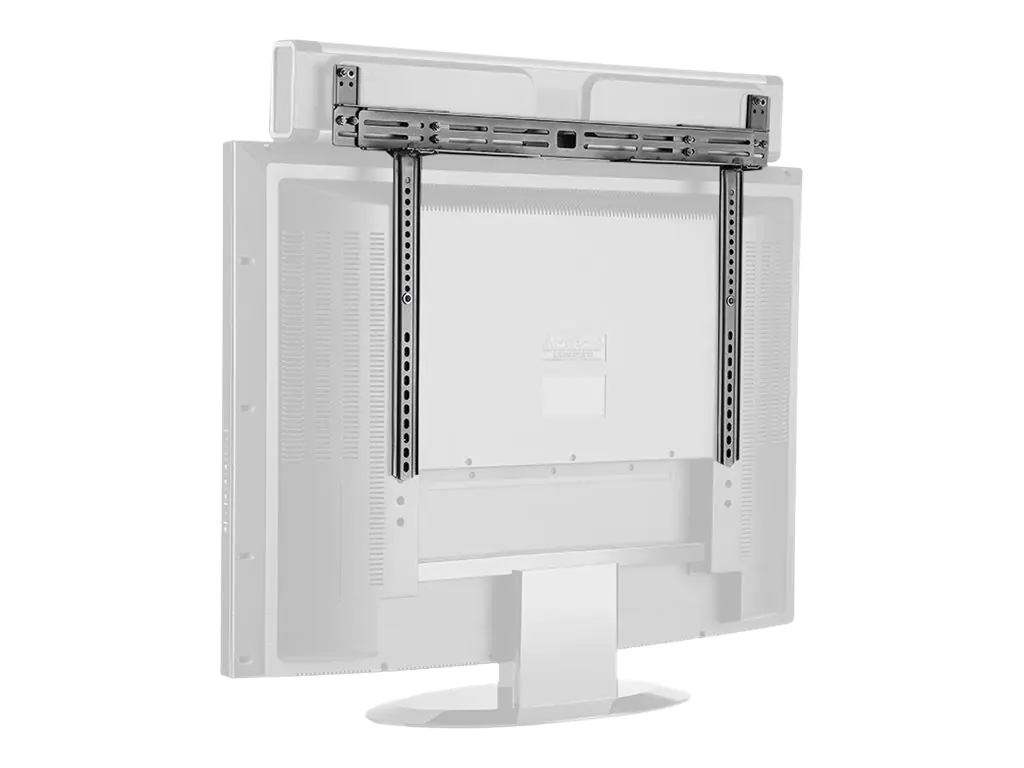 HAGOR LS-1 - Befestigungskit (ausfahrbare Soundbar-Halterung) - für Soundbar - Schwarz - Bildschirmgröße: 140-191 cm (55"-75") - Montageschnittstelle: bis zu 200 x 600 mm - hinter Flatpanel, über Bildschirm, unter Bildschirm