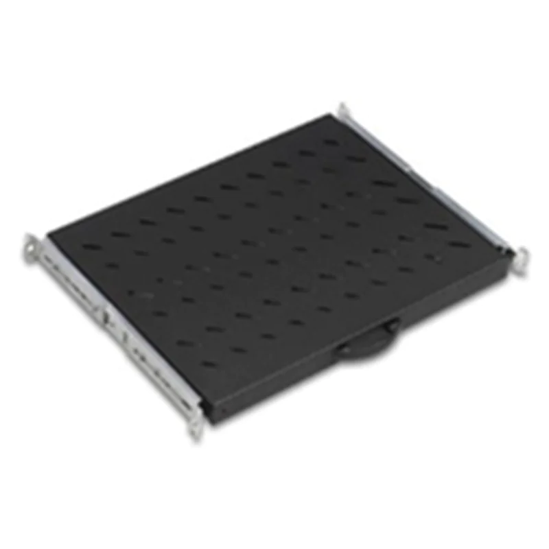 Ekivalan Systems BEACCSS1U4P550BL - Schiebbare Ablage - Schwarz - 30 kg - 1U - EN 61587-1:2012 IE