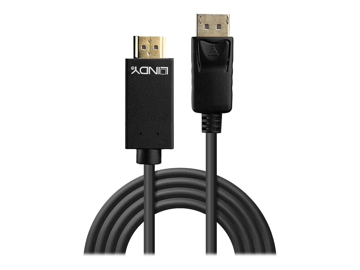 Lindy - Video- / Audiokabel - DisplayPort (M) bis HDMI (M) - 1 m - 4K Unterstützung