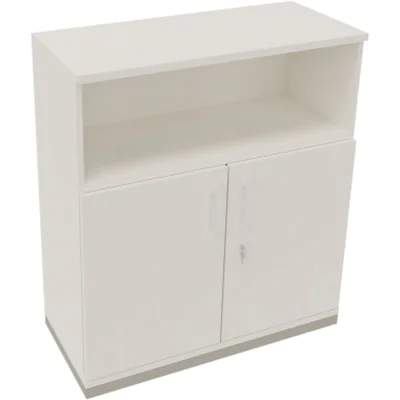 Kombischrank 2OH Tür 1OH Regal B1000xT442xH1133mm si/Weiß Kombischrank 2OH Tür 1OH Regal B1000xT442xH1133mm si/Weiß