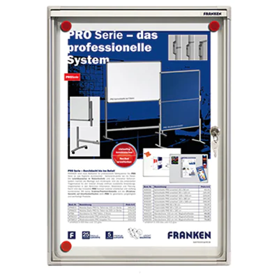 Franken Schaukasten X-tra! Line FSA1 für 1x DIN A4 Aluminium Franken Schaukasten X-tra! Line FSA1 für 1x DIN A4 Aluminium