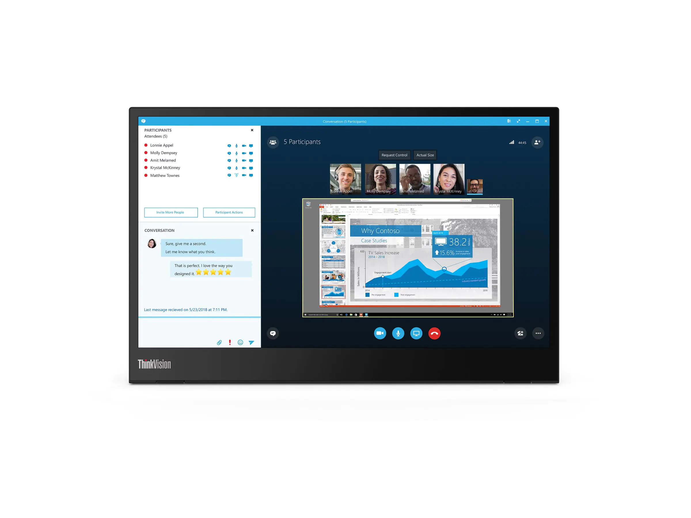 Lenovo ThinkVision M14 - LED-Monitor - 35.6 cm (14") 61DDUAT6EU