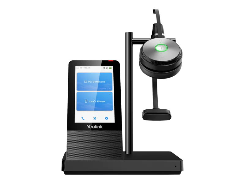 Yealink WH66 Mono - Headset - ohrumschließend - DECT - kabellos - UC-zertifiziert