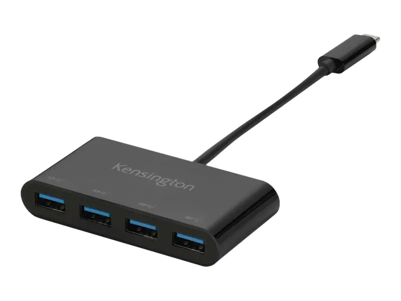 Kensington CH1200 - Hub - USB-C, 10 Gbps, 4-Port Hub - 4 x SuperSpeed USB 3.0 - Desktop Kensington CH1200 - Hub - USB-C, 10 Gbps, 4-Port Hub - 4 x SuperSpeed USB 3.0 - Desktop