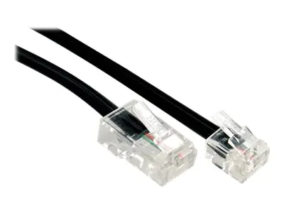 Rotronic-Secomp - Telefonkabel - RJ-45 (M) bis RJ-11 (M) - 5 m - flach - Schwarz