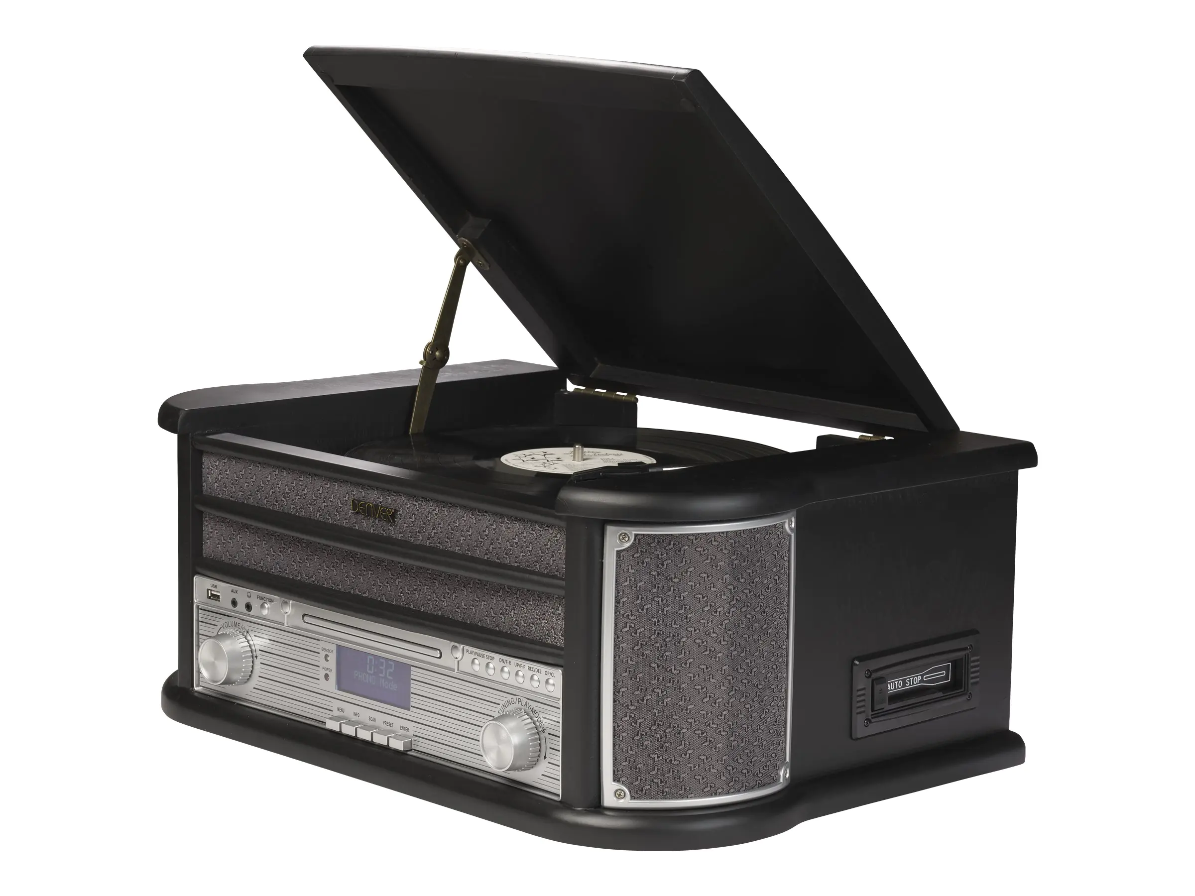 Inter Sales MRD-51 Schwarz - Plattenspieler - Stereo MRD51B