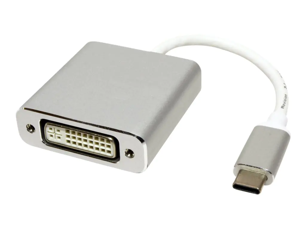 Roline - Externer Videoadapter - USB-C - DVI - Silber, Aluminium